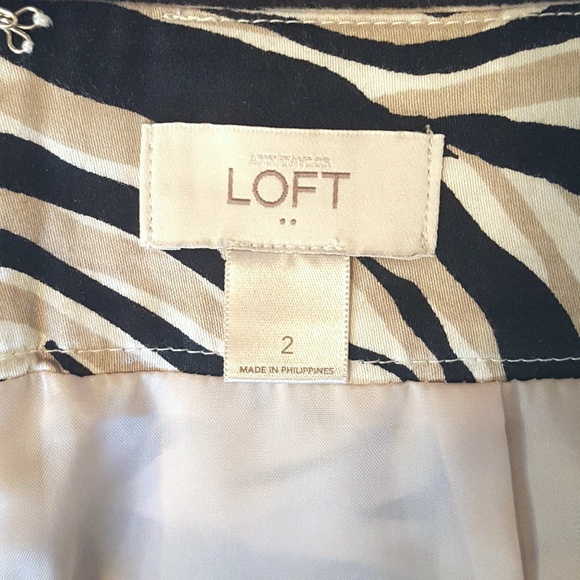 Loft Animal Print Pencil Skirt - Picture 8 of 8